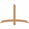 Ekena Millwork Bellingham Timber Gable Bracket, Western Red Cedar, 48"W x 32"H x 1 1/2"D x 3 1/2"F, 16/12 Pitch GBW048X32X0204BEL00SWR - alternate 1